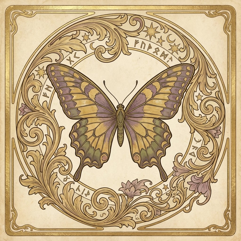 蝶のモチーフ