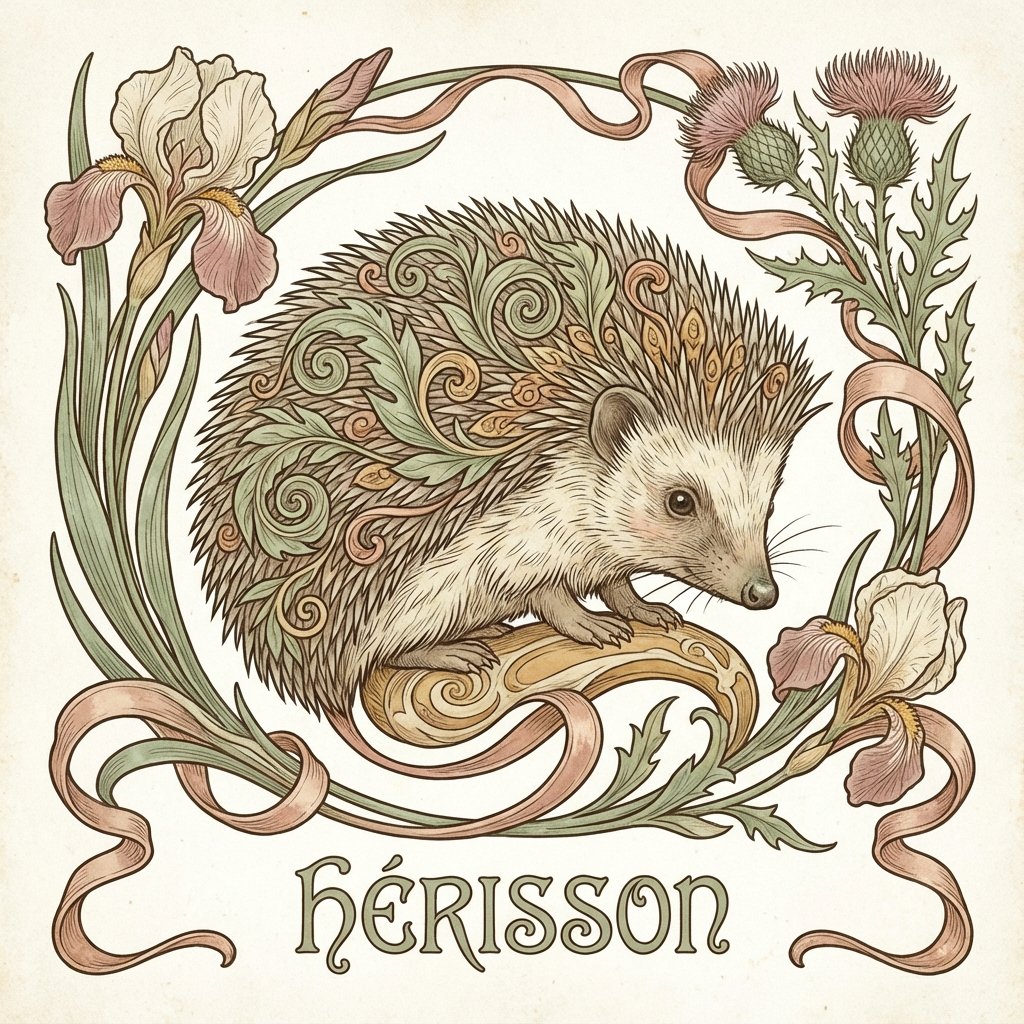 ハリネズミのイラスト