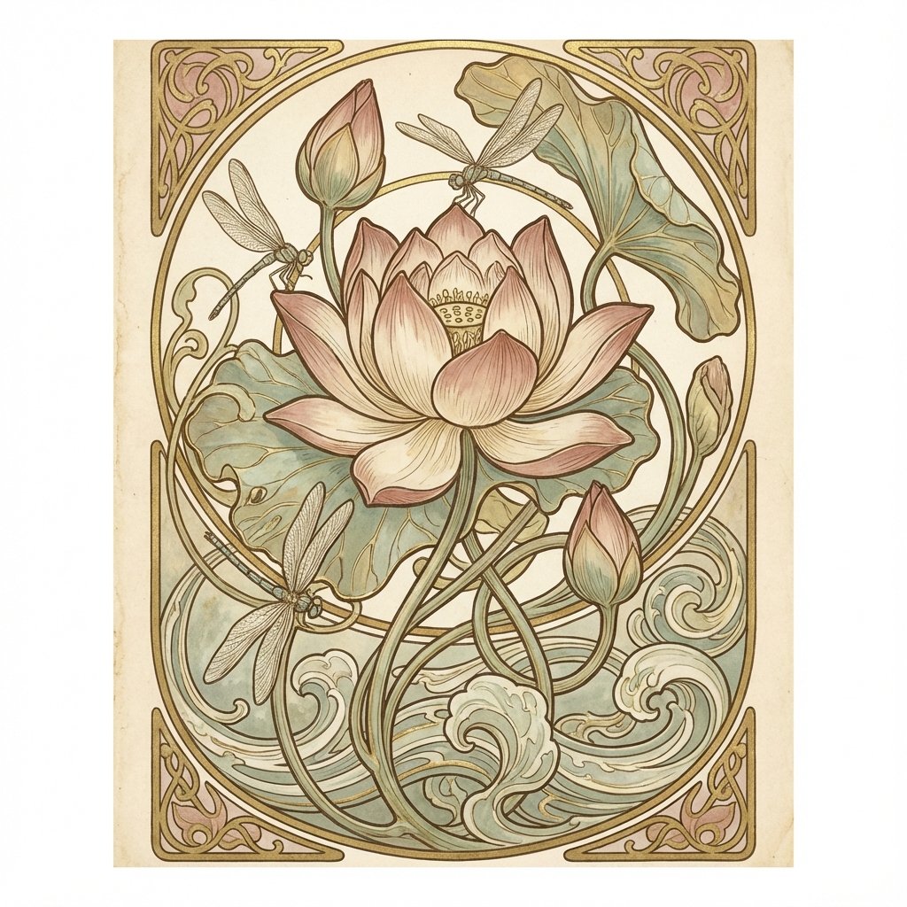 蓮（ロータス）のイラスト