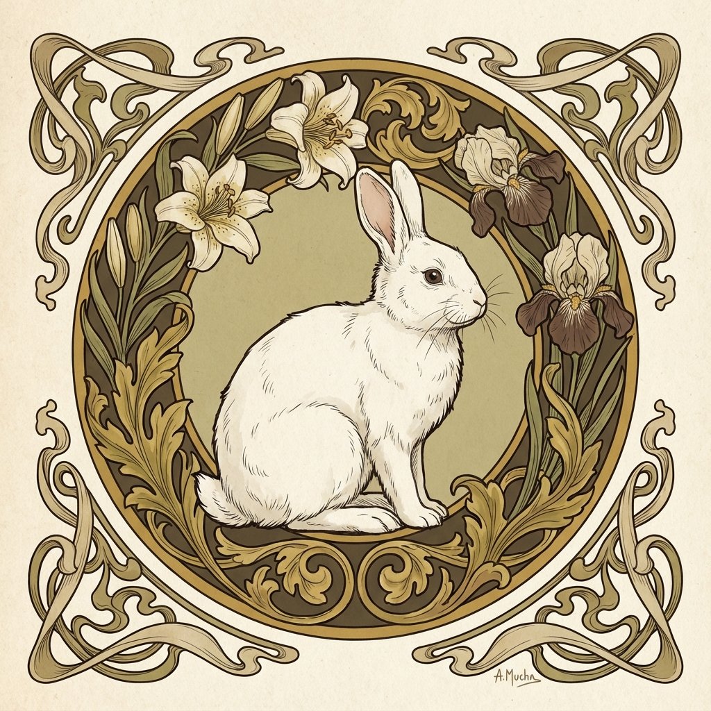 ウサギのモチーフ