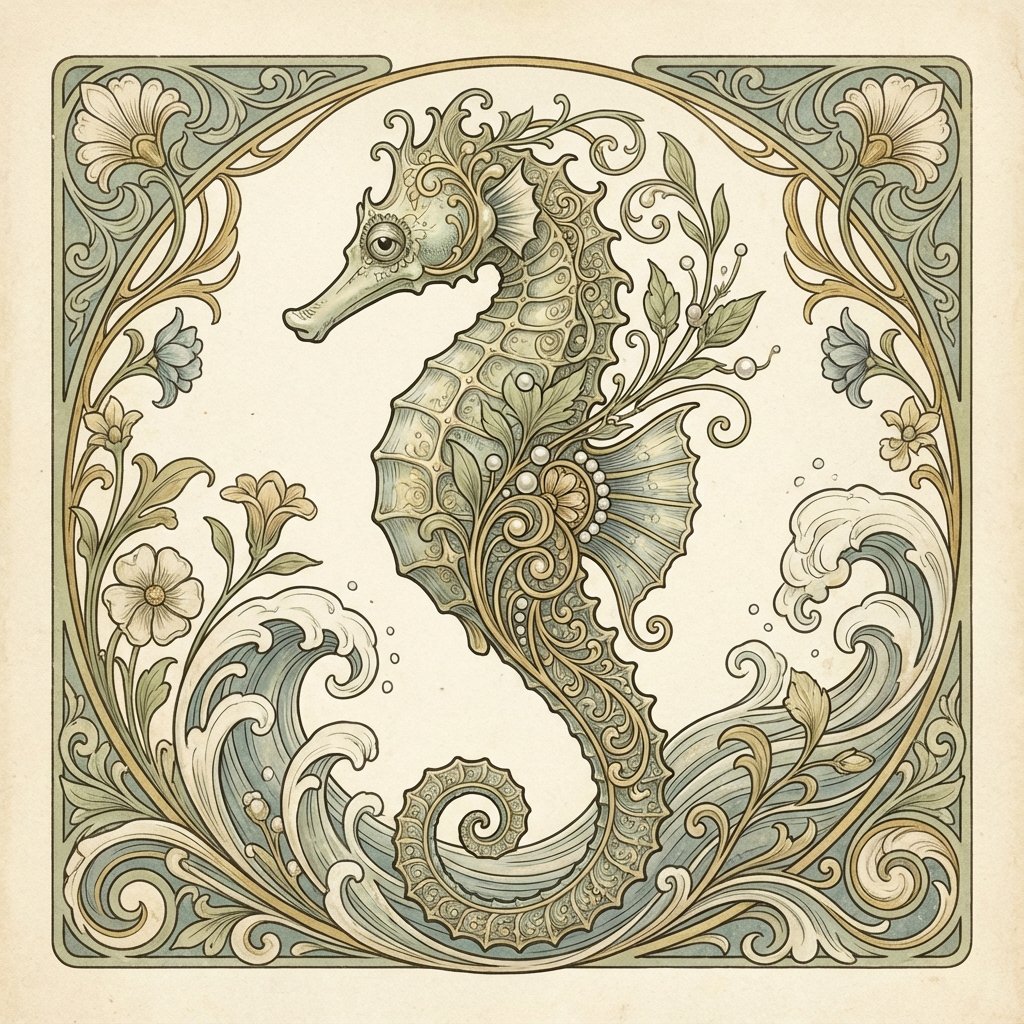 タツノオトシゴのイラスト